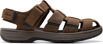 Clarks Bruine herensandaal - brede versie - Heren - Sandalen - Bruin - 39 1/2 EU - Schoenen