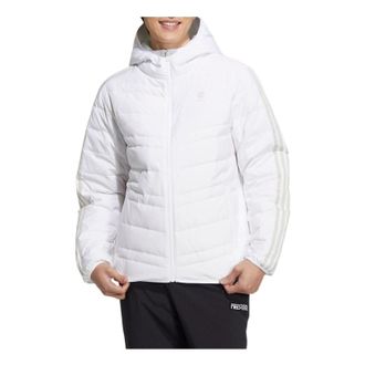 adidas NEO Winter Fleece Hooded Down Jackets White HN4792