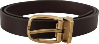 Dolce & Gabbana Prachtige Riem - Heren - Riemen - Bruin - ONE Size - Leer - Accessoires