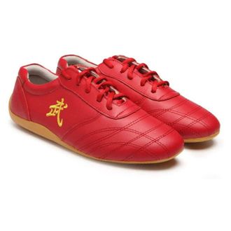 Generic Taekwondo Shoes, Adults Breathable Non-Slip Sport,Lightweight, for Boxing, Kung Fu, Karate and Taichi, Indoor Training Sports(Red,11.5 UK)