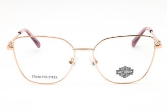 Harley-Davidson HD50118 Cat Eye Metal Frame Eyeglasses - Rose Gold