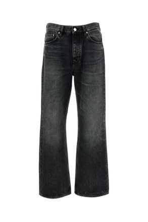 Sunflower Relaxed Fit Denim Jeans with Kick-Flare Hem and Customized Hardware