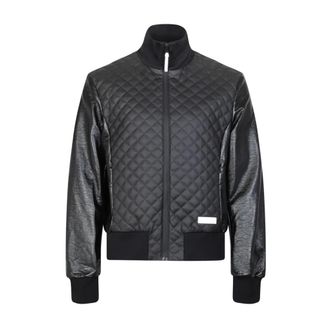 Balmain Gewatteerd Bomberjack in Zwart - Heren - Bomber jackets - Zwart - XL - Wol - Jassen