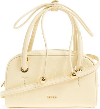 Furla Poppy Bag - Dames - Handtassen - Geel - ONE Size - Leer - Tassen