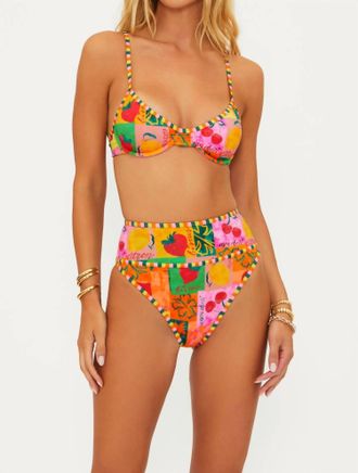 Beach Riot Kori Bikini Top In Fruit Market