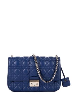 Dior quilted shoulder bag - women - Leather - One Size - Blue
