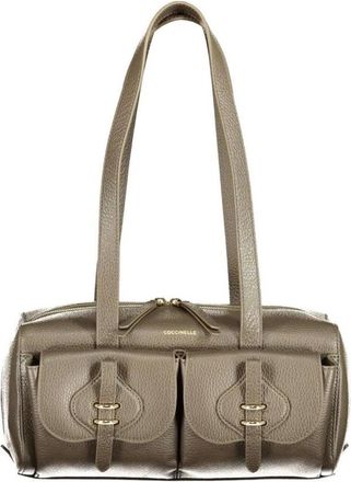 Coccinelle Borsa a spalla in pelle martellata con dettaglio fibbia - - Bags - Donna - Marrone - ONE SIZE