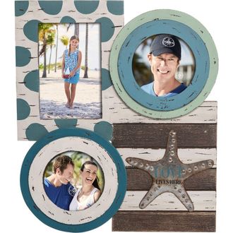 Beachcombers 13.75 MDF Love Heart Mix Picture Frame Photo Holder in Blue at Nordstrom, Size Medium