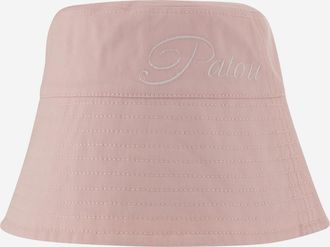 Patou Womens Bucket Hat Cotton Pink