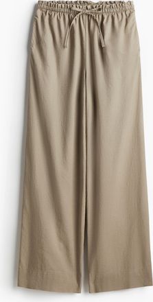 H&M Weite Hose aus Leinenmix - Green