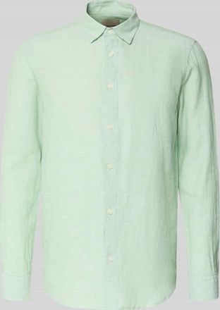 Only & Sons Slim Fit Freizeithemd aus Baumwoll-Leinen-Mix Modell CAIDENLS SOLID in Mint, Gr&ouml;&szlig;e XXL