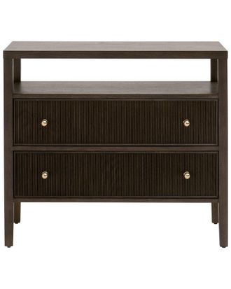 Essentials For Living Highland Open Shelf 2-Drawer Nightstand