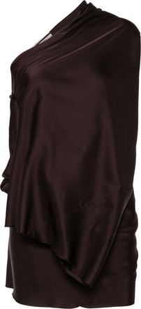 Rick Owens Draped One-Sleeve Blouse - Womens - Viscose/Acetate