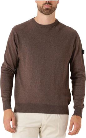 Peuterey Heren, Truien, Bruin, Maat: XL Katoen