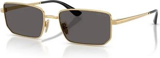 Vogue Eyewear Vo 4352S Zonnebril - Dames - Zonnebrillen - Geel - 56 MM - Accessoires