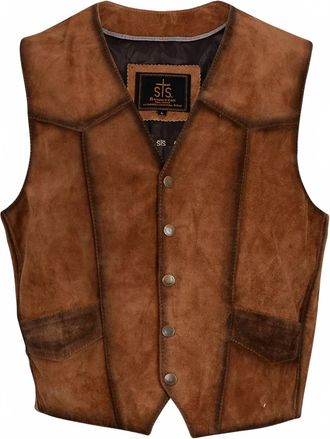 StS Ranchwear Mens Chisum Vest In Rusty Nail