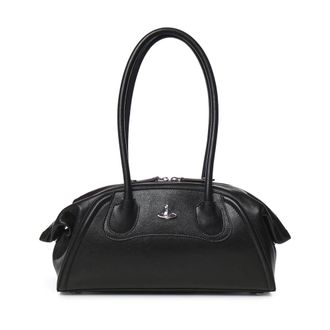 Vivienne Westwood Tassen, Dames, Zwart, ONE Size, Leer, Shirley Small Shoulder Bag