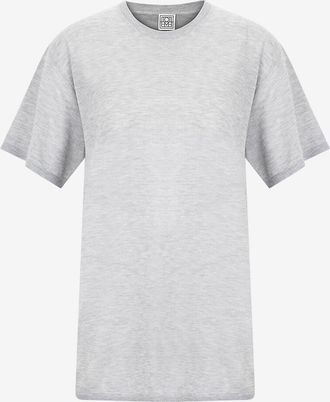 Toteme Weites T-Shirt aus Lyocell und Kaschmir Tee Knit