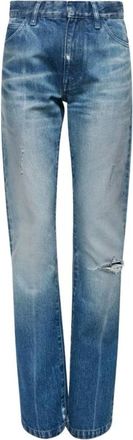 Maison Margiela Straight Jeans, female, Blue, Size: W26 Straight-Leg Jeans