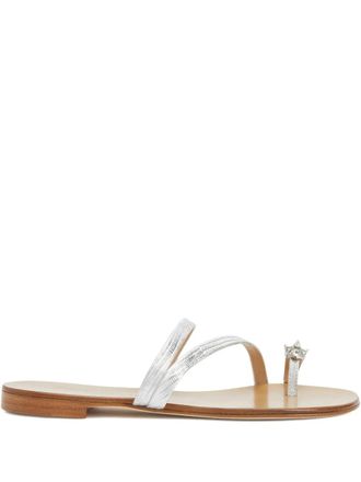 Giuseppe Zanotti Sandali Febe con decorazione - Argento