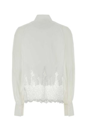 Ermanno Scervino Womens White Poplin Shirt 10601 Camicie