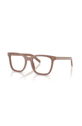Prada 50mm Rectangle optical glasses in Brown at Nordstrom