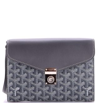 Goyard Chypre Wallet on Strap Coated Canvas with Leather