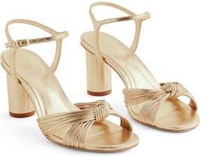 Reformation Petra Cylinder Heel Sandal in Gold at Nordstrom Rack, Size 6.5