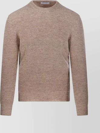 Lardini mens crew neck ribbed sweater