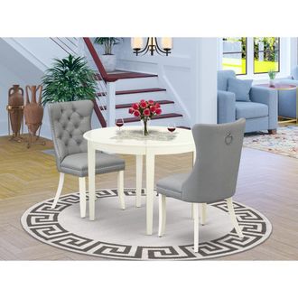 East West Furniture 3 Piece Kitchen Table & Chairs Set