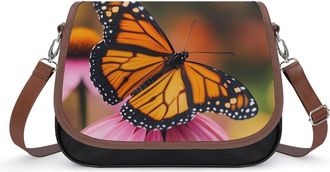 Generic Monarch Butterfly Fashion Womens Crossbody Bags Novelty Handbag Shoulder Bag Purse