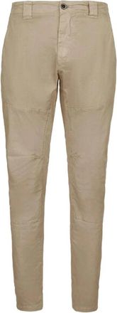 C.P. Company Ergonomische Stretch Chino Broek - Heren - Chinos - Beige - 2XL - Katoen - Broeken