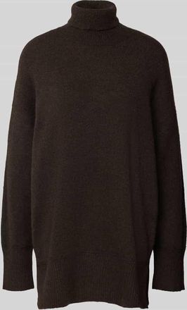 Vero Moda Relaxed Fit Rollkragenpullover mit Woll-Anteil Modell AQUARIUS in Schoko, Größe XS