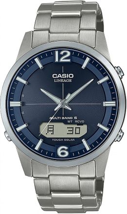 Casio Wave Ceptor Mens Grey Watch LCW-M170TD-2AER Titanium - One Size