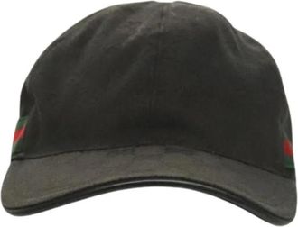 Gucci Pre-owned Accessories, female, Black, Size: ONE SIZE Pre-owned Vintage Cap