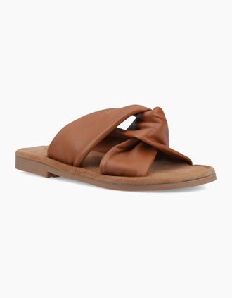 Hush Puppies Womens Amy Womens Wide Fit Sandals - Brown - Size: 4