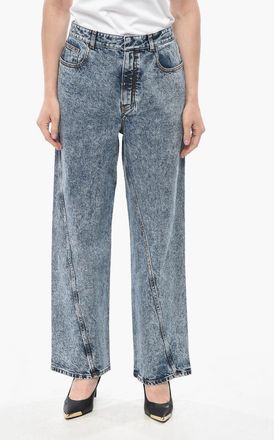 Alaia Jeans TWISTED in Denim Lavaggio Stone 25cm Alaia