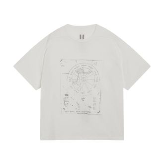 Rick Owens T-Shirts, male, White, Size: XL Brad T