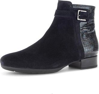Gabor Stijlvolle Enkellaars Dreamvel Krokodil - Dames - Enkellaarsjes - Blauw - 37 EU - Schoenen