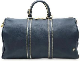Louis Vuitton Pre-owned Vintage Weekendtas - unisex - Vintage Weekendtas - Blauw - ONE Size - Leer - Vintage