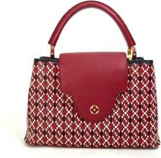 Louis Vuitton Tweedehands leren Louis Vuitton tassen - Dames - Vintage Handtas - Rood - ONE Size - Leer - Vintage