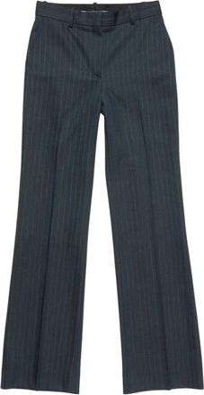 Acne Studios Wide Broeken - Dames - Wijde Broeken - Blauw - S - Wol - Broeken