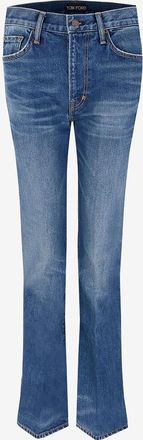 Tom Ford Ausgestellte Jeans aus japanischem Stonewashed-Denim Comfort