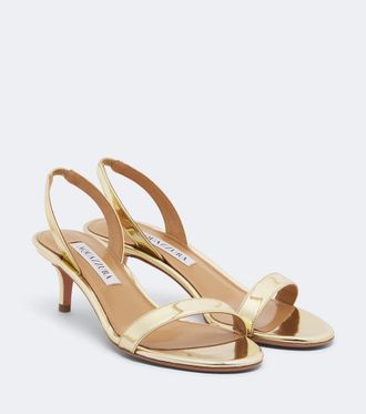 Aquazzura Sandalias So Nude 50 de piel sint&eacute;tica