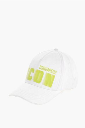 Dsquared2 Cotton Baseball Cap ICON With Faded Print size One Size