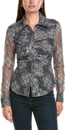 Ramy Brook Plaid Hamilton Top
