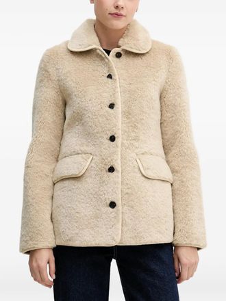 Hoss Intropia Jack met klepzak en ronde kraag - Beige