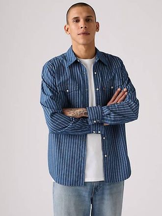 Levi's Barstow Standard Fit Western Shirt - Mens - S - Blue