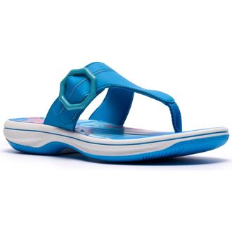 Clarks Breeze Cove Flip Flop in Bright Blue at Nordstrom Rack, Size 12