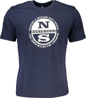 North Sails Graphic Tee - Heren - T-shirts - Blauw - XL - Katoen - Tops